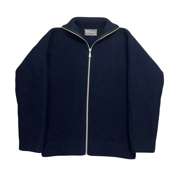 Dachstein Woolwear Other - Dachstein Woolwear Mens XXL Navy Full Zip Boiled Wool Sweater Austria Vintage
